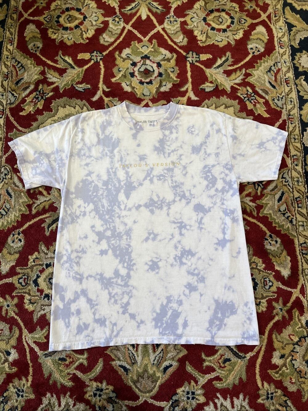 Taylor Swift Purple Tie Dye Taylor's Version T-Shirt Size L Distress Wear